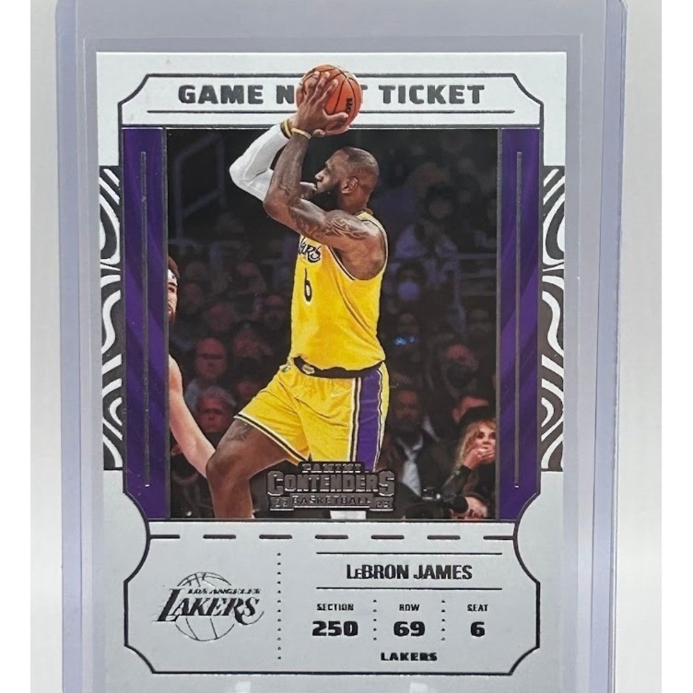 LeBron James Game Night Ticket 2022-23 Panini Contenders NBA‎ Los Angeles Lakers